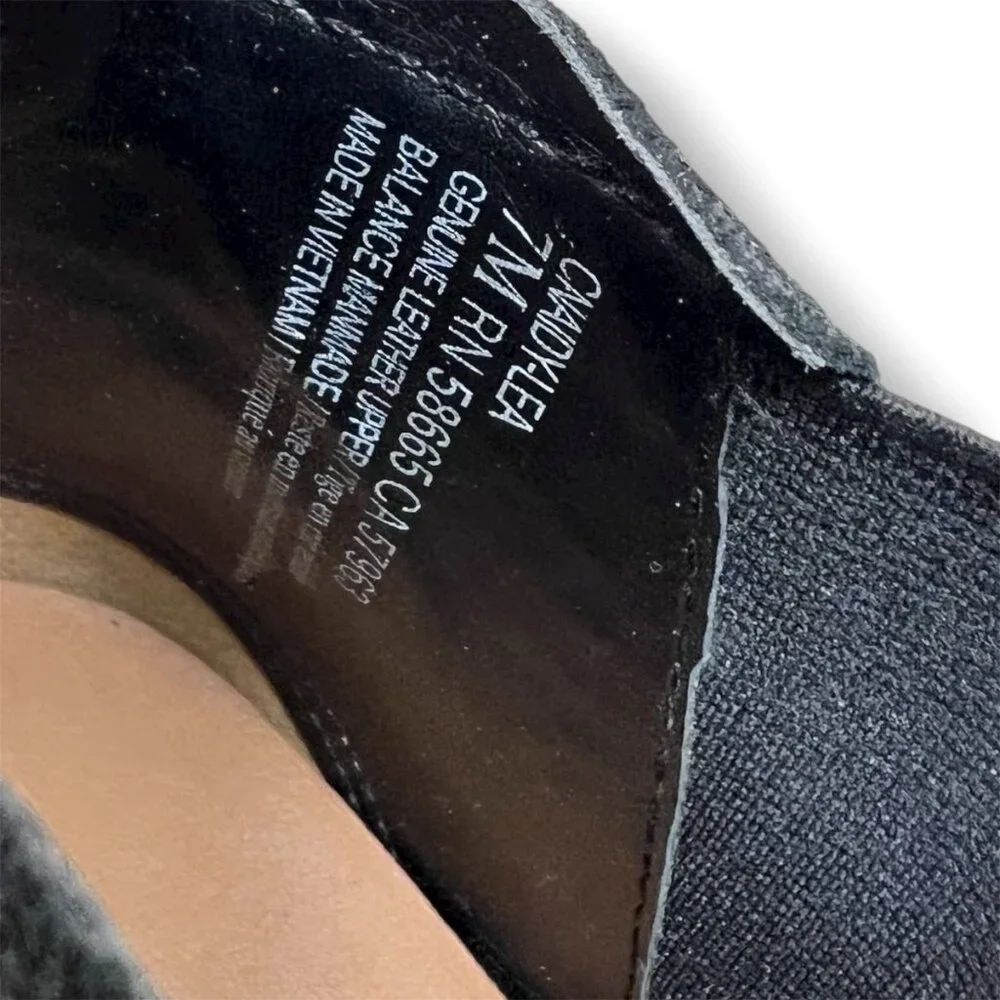 Caslon Women's 8M Cnaidy Lea Black Snake Suede‎ Leather Wedge Sneaker Booties